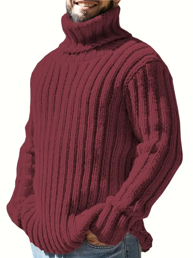 Män - Turtleneck-jumper - Högkvalitativt stickat tyg Varm och snygg - Bekväm och stilren tröja - Sondberg Boutique