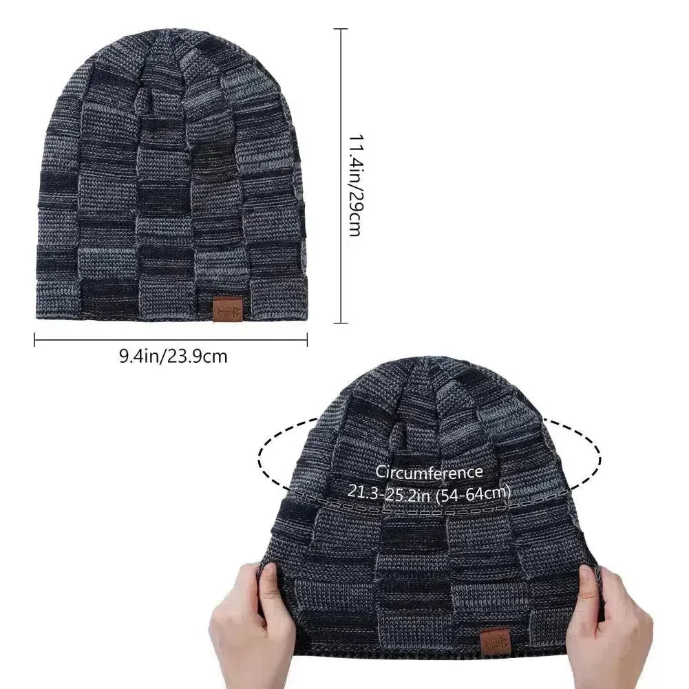 Män - Beanie - Mysig trikå - Snygg vinteraccessoar för komfort och värme - Sondberg Boutique