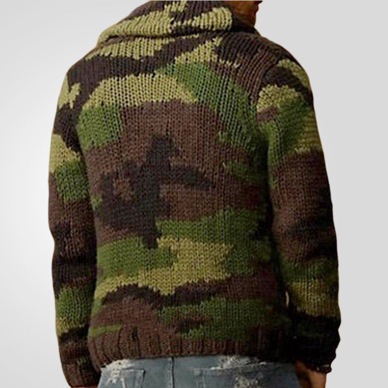 Män - Cool herrväst - Camouflage-look - Trendig och stilren väst för alla tillfällen - Sondberg Boutique