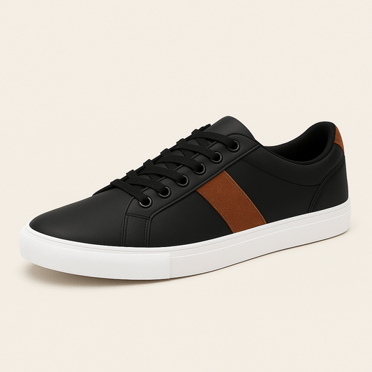 Svarta låga sneakers