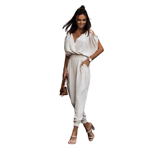 Kvinna - Trendig jumpsuit - Ultimat feminin stil - bekväm och chic - Perfekt för alla tillfällen