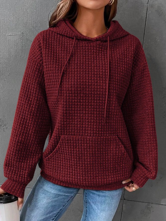 Kvinna - Casual Hoodie - Enfärgad, Bekväm och Stilig - Perfekt för Avslappnade Tillfällen - Sondberg Boutique