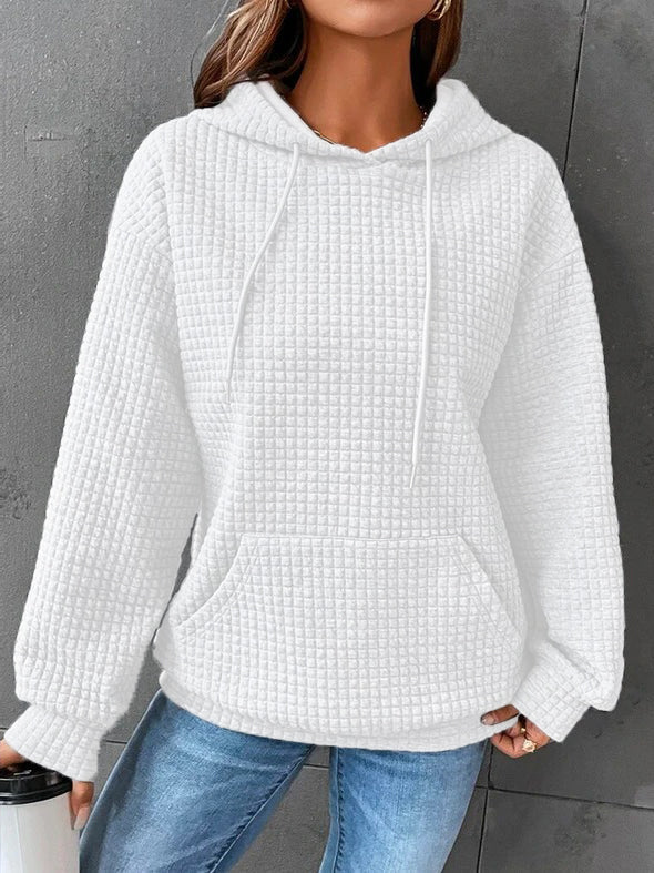 Kvinna - Casual Hoodie - Enfärgad, Bekväm och Stilig - Perfekt för Avslappnade Tillfällen - Sondberg Boutique