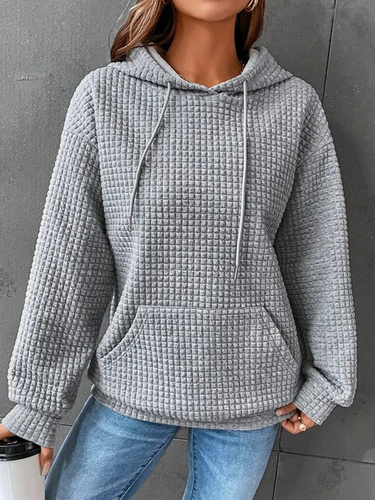 Kvinna - Casual Hoodie - Enfärgad, Bekväm och Stilig - Perfekt för Avslappnade Tillfällen - Sondberg Boutique