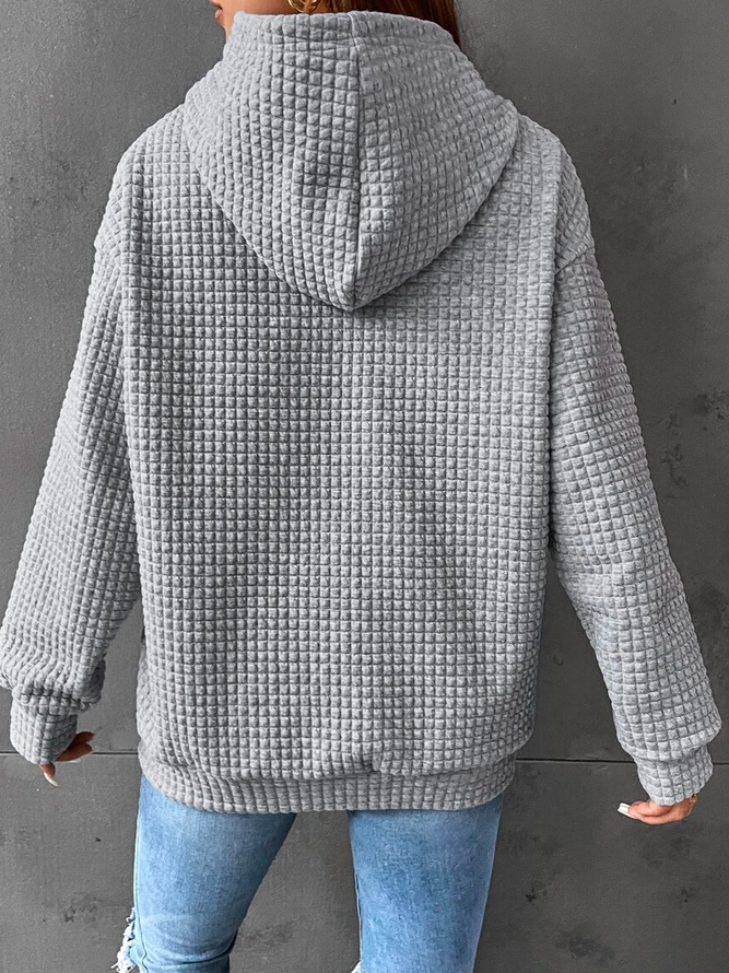 Kvinna - Casual Hoodie - Enfärgad, Bekväm och Stilig - Perfekt för Avslappnade Tillfällen - Sondberg Boutique